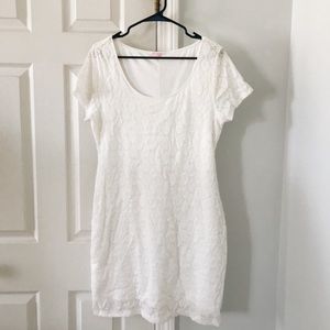 Isaac Mizrahi White Lacy Dress!!